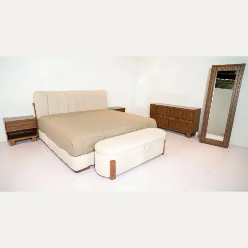 Cama Mod. Porto Fino KS Categoria Alta (Parota) 