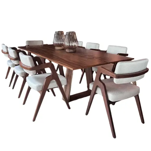 Comedor Portofino 8 pz / Parota 